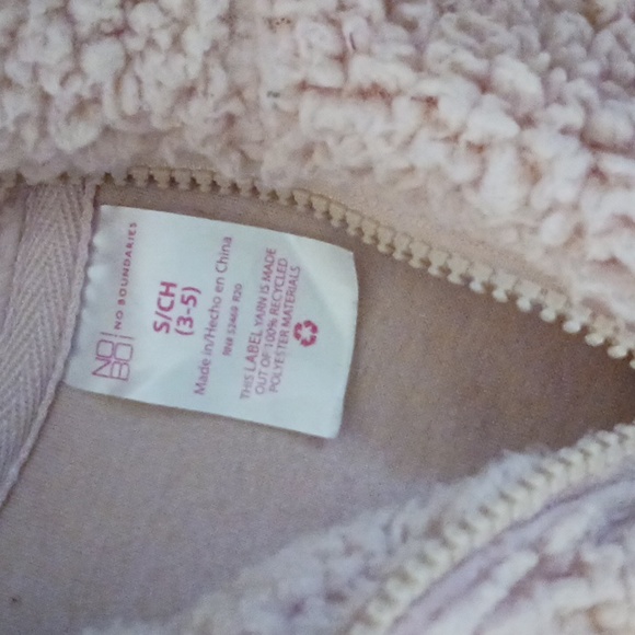 Pink zip up fleece size s 3-5 - Picture 2 of 3